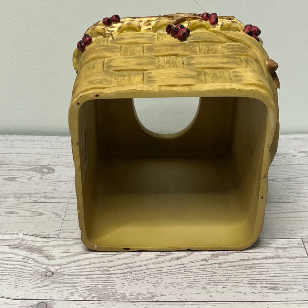 Linda Spivey Penny Lane Hearts and Stars Tissue Box Cover Hand Painted Rustic - Picture 6 of 7